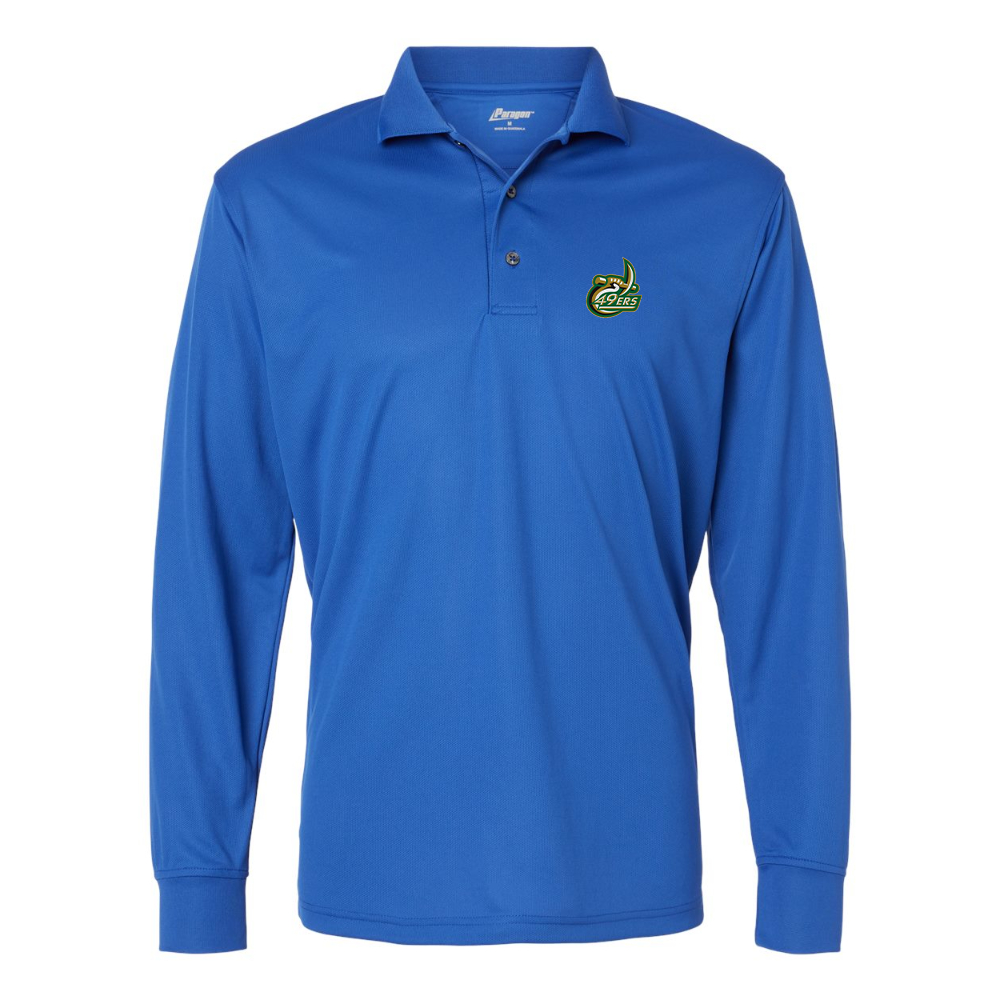 Men's  Charlotte 49ers Paragon Prescott Long Sleeve Polo
