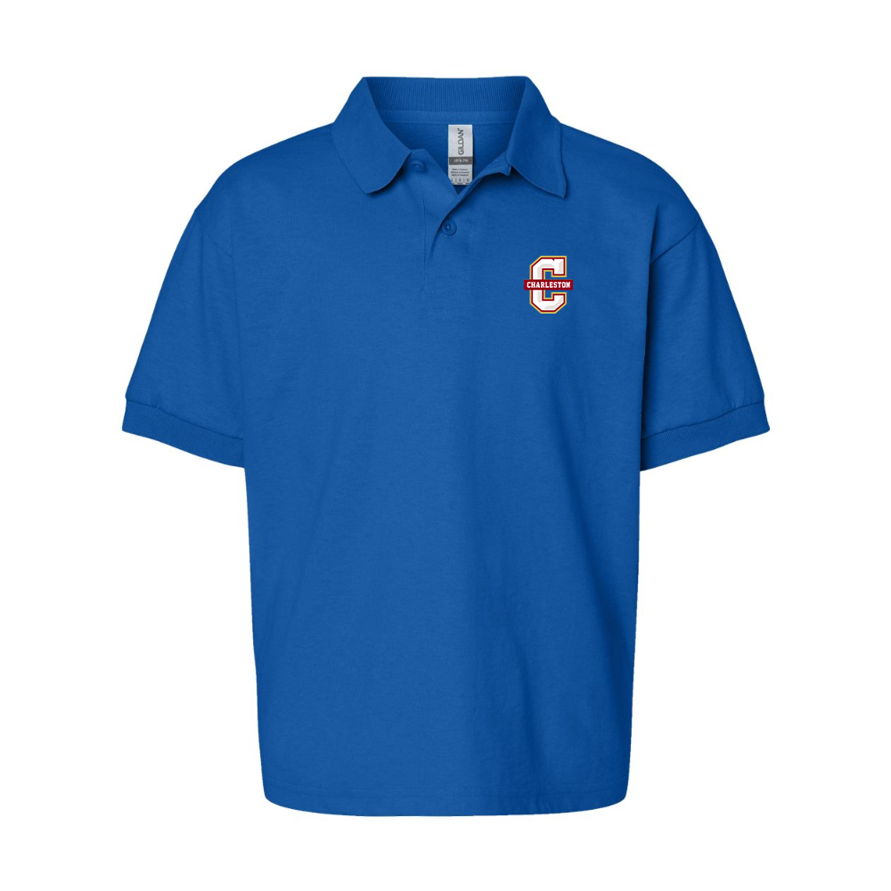 Youth Charleston Cougars Gildan Dry Blend Jersey Polo