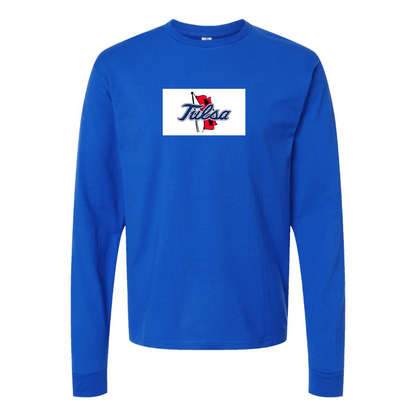 Youth Tulsa Golden Hurricane Logo Cotton Long Sleeve T-Shirt