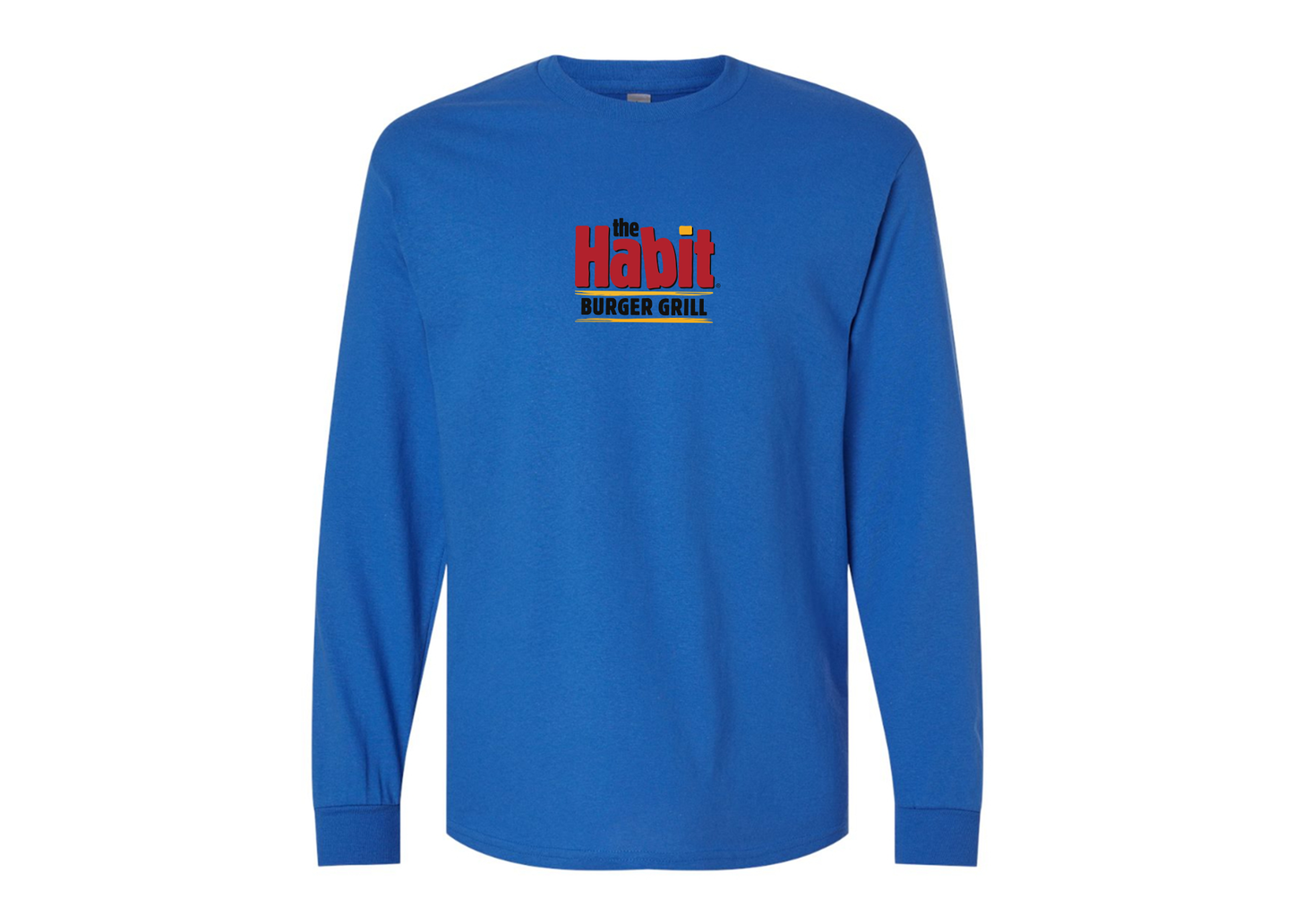 Men's The Habit Burger Grill Gildan Heavy Cotton Long Sleeve T-Shirt
