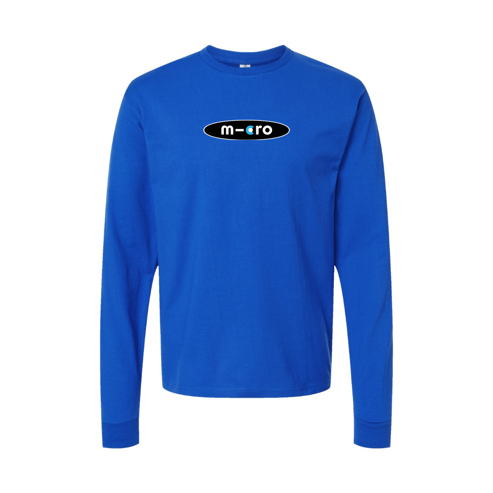 Youth Micromobility Logo Cotton Long Sleeve T-Shirt
