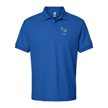Men's Saint Peters Peacocks Logo Gildan Dry Blend Jersey Polo