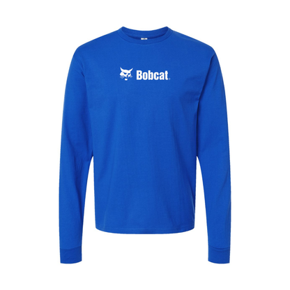 Youth Bobcat Company Logo Cotton Long Sleeve T-Shirt