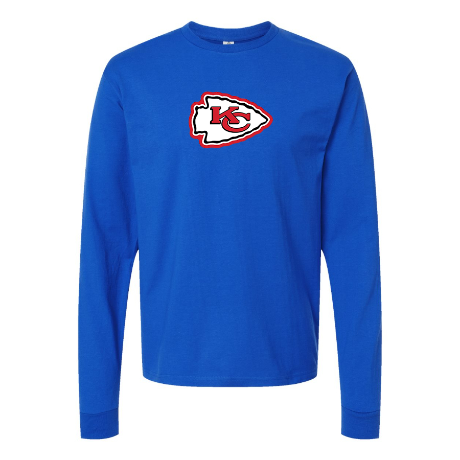 Men's KC Chiefs Logo Long Sleeve T-Shirt