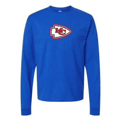 Men's KC Chiefs Logo Long Sleeve T-Shirt