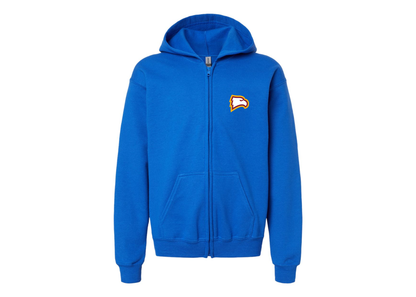 Gildan Heavy Blend Youth Winthrop Eagles Full Zip Hooded Sweatshirt