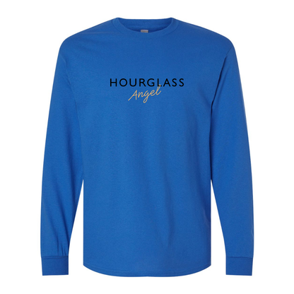 Men's Hourglass Angel  Gildan Heavy Cotton Long Sleeve T-Shirt