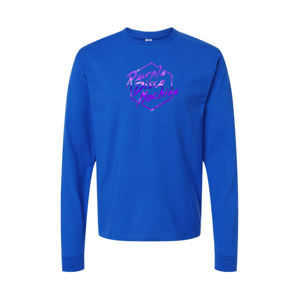 Men's Purple Disco Machine Long Sleeve T-Shirt
