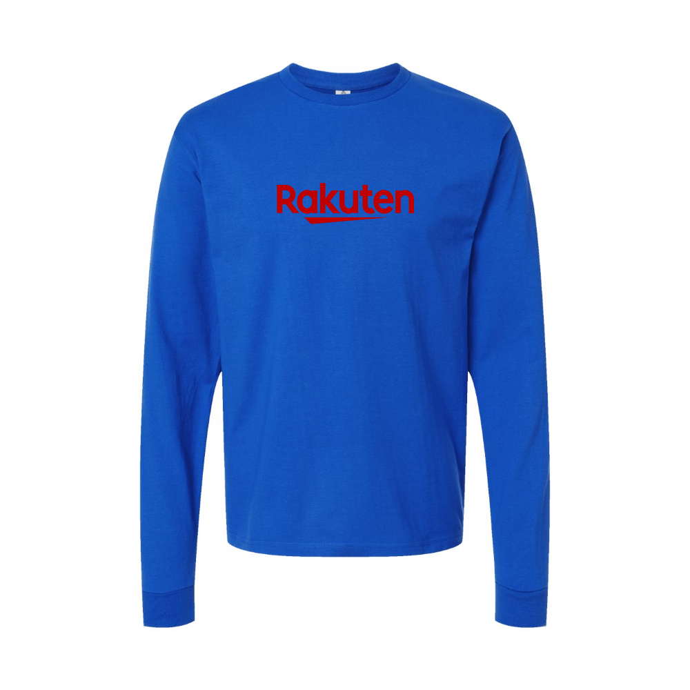Youth Rakuten Logo Cotton Long Sleeve T-Shirt
