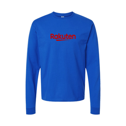 Youth Rakuten Logo Cotton Long Sleeve T-Shirt