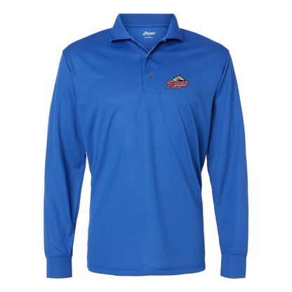 Men's Rider Broncs Logo Paragon Prescott Long Sleeve Polo