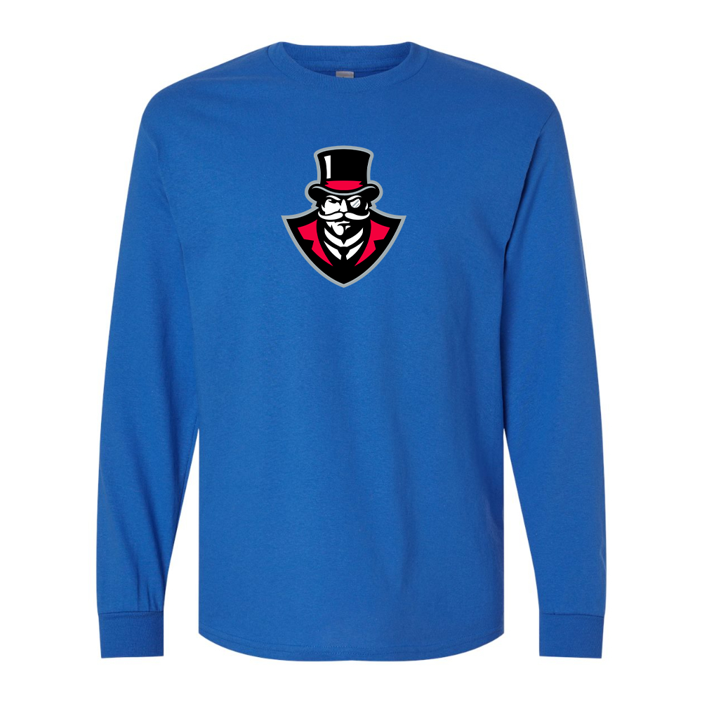 Men's  Austin Peay Governors  Gildan Heavy Cotton Long Sleeve T-Shirt