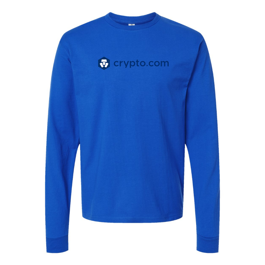 Youth Crypto.Com  Logo Long sleeves