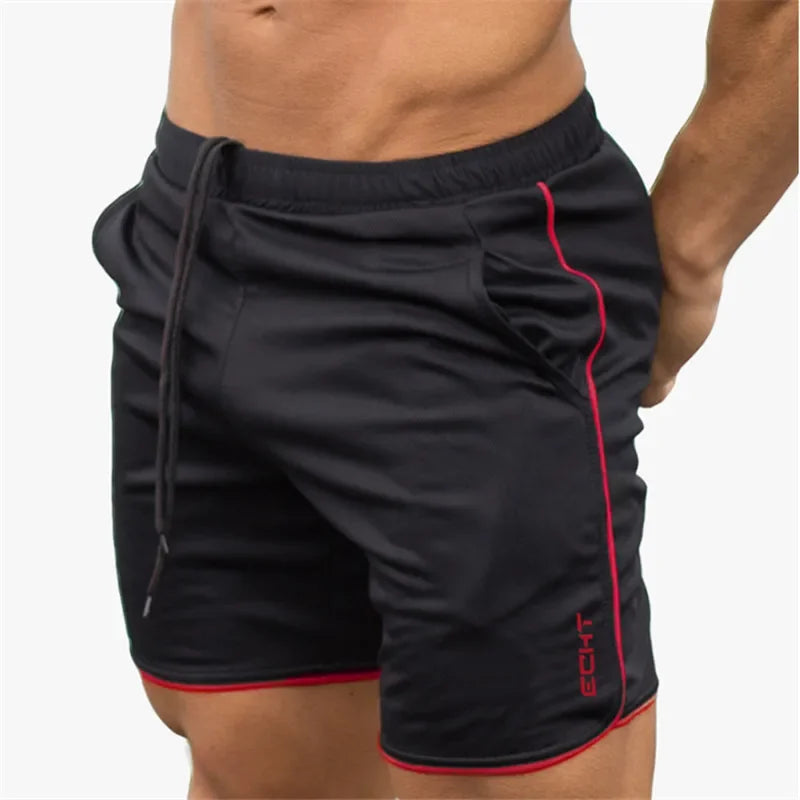 Men's Quick-Dry Performance Running Shorts with Elastic Waistband and Side Pockets, Featuring a Sleek Design for Optimal Comfort and Mobility