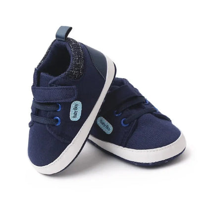 Adorable Baby Canvas Shoes with Soft Soles and Anti-Slip Design for Toddlers Learning to Walk