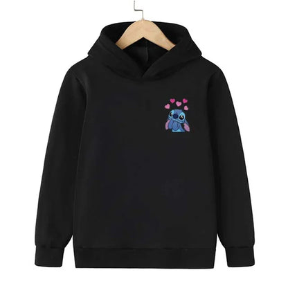 Adorable Cartoon Character Hoodie for Kids with Cute Graphic Design