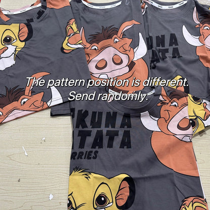 Hakuna Matata Lion King Characters T-Shirt for Kids – Casual and Comfortable Summer Wear