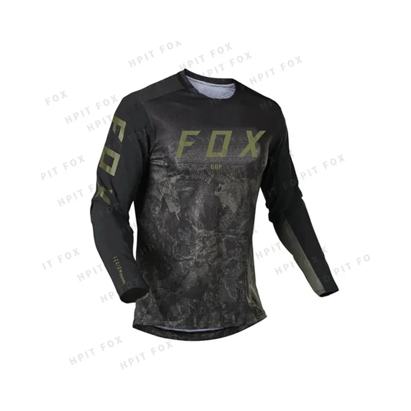 Men's Long Sleeve Motocross Jerseys with Breathable Fabric and Bold Graphic Prints for Off-Road Racing and Outdoor Sports