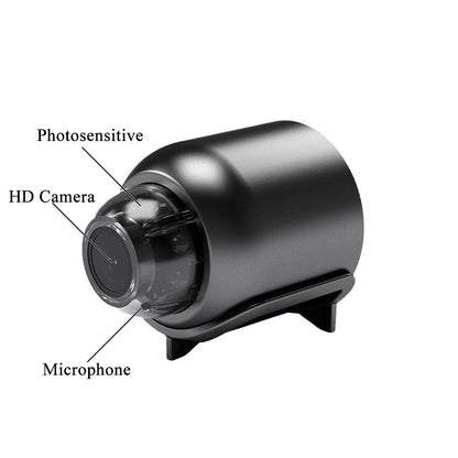 High-Definition Mini WiFi Camera with Night Vision and 1080P Resolution for Security and Surveillance