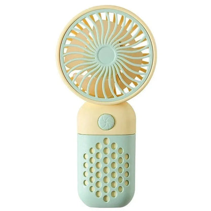 Portable Mini Handheld Fan with Rechargeable Battery, Lightweight Design, and Quiet Operation for Personal Cooling