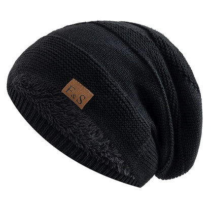 Cozy Knit Beanie with Soft Fleece Lining for Extra Warmth and Comfort