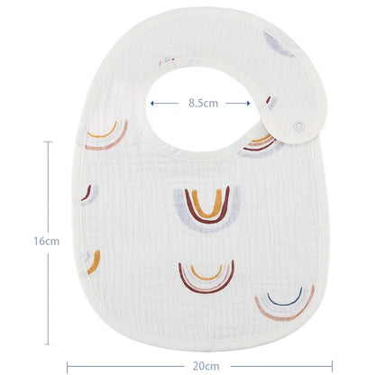 Adorable Baby Bibs Set with Cute Patterns for Drool and Feeding Protection