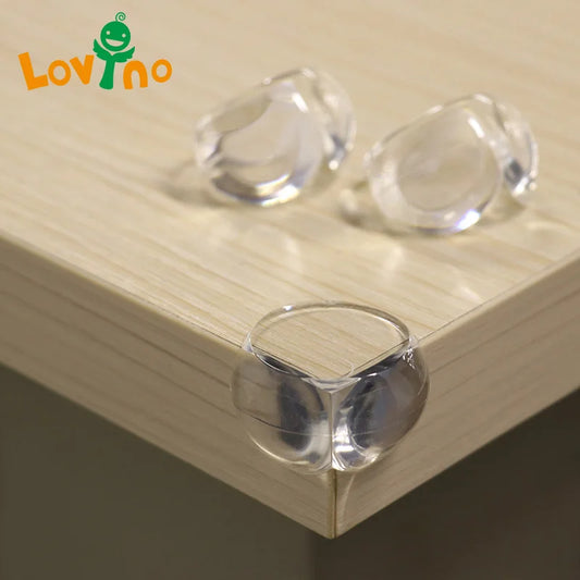 Transparent Corner Protectors for Furniture Safety with Soft Silicone Cushioning to Prevent Injuries for Babies and Toddlers