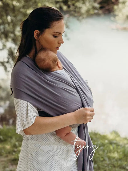 Soft and Breathable Baby Wrap Carrier with Ergonomic Design for Hands-Free Comfort and Secure Babywearing