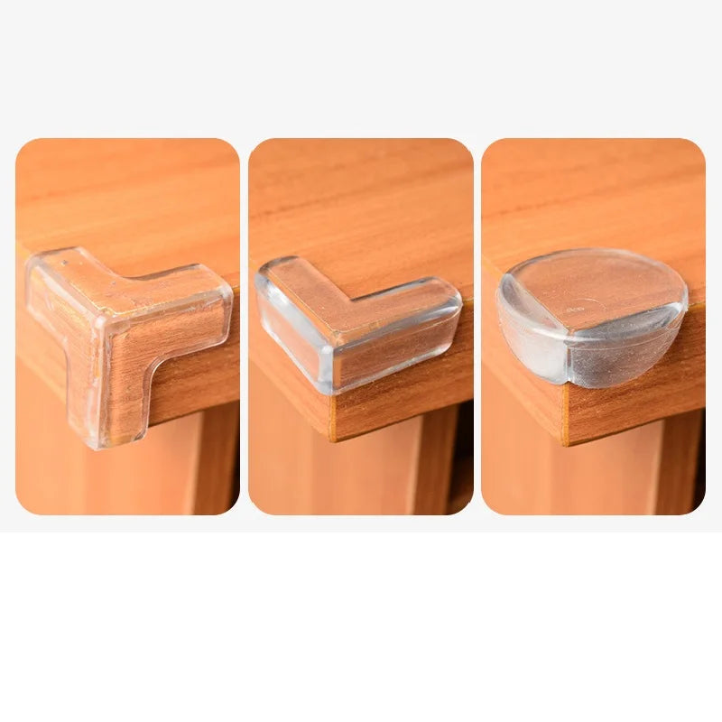 Durable Transparent Corner Protectors for Baby Safety - Multi-Shaped Edge Guards for Furniture and Tables