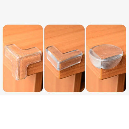 Durable Transparent Corner Protectors for Baby Safety - Multi-Shaped Edge Guards for Furniture and Tables