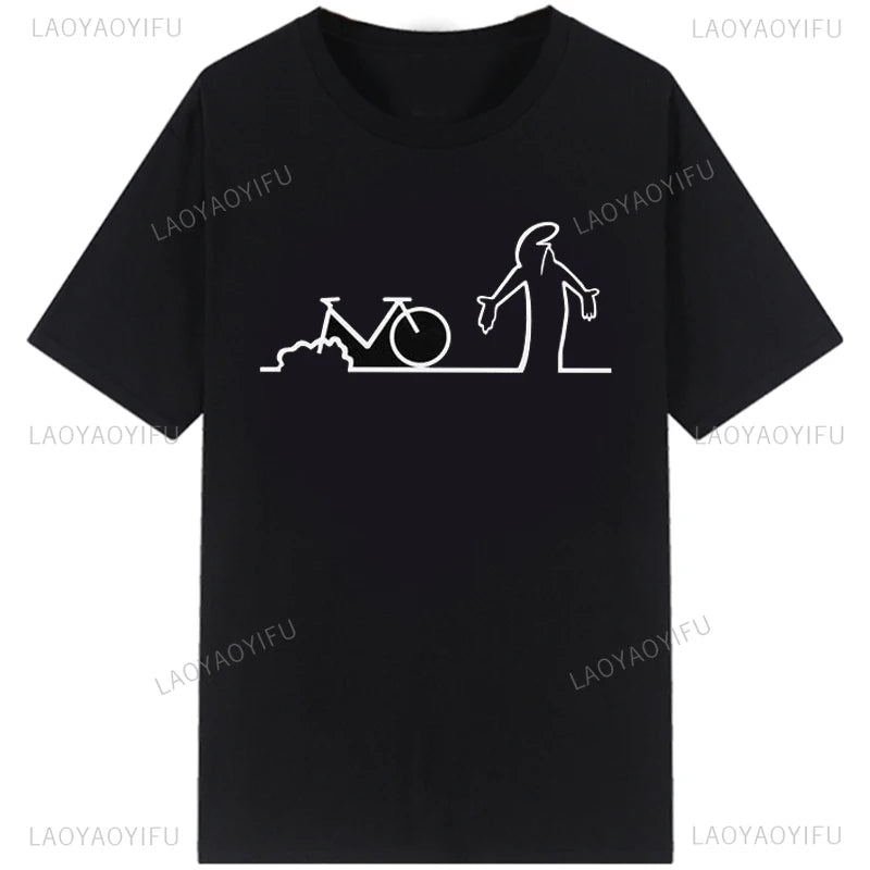 Men's Short Sleeve T-Shirt with Abstract Graphic Print and Minimalist Design for Casual and Streetwear Fashion