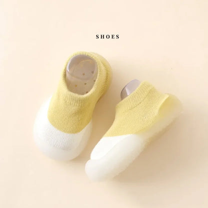 Soft Sole Baby Walking Shoes with Slip-Resistant Outsole and Comfortable Knitted Upper for Toddlers