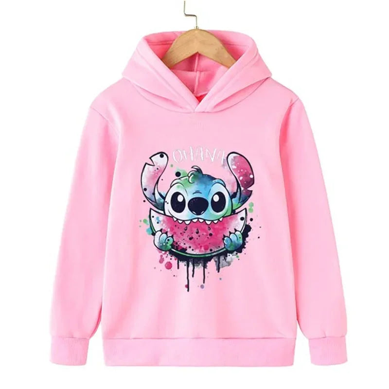 Adorable Cartoon Character Hoodie for Kids with Cute Graphic Design