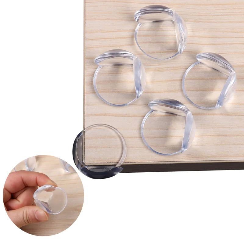 Transparent Corner Protectors for Furniture Safety with Soft Silicone Cushioning to Prevent Injuries for Babies and Toddlers