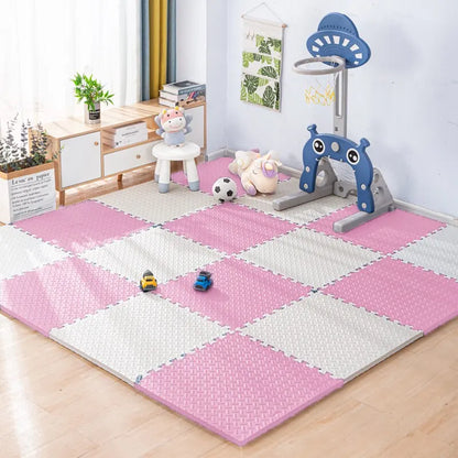 Interlocking Foam Play Mat for Kids with Non-Toxic, Soft, and Cushioned Surface for Safe Play Area