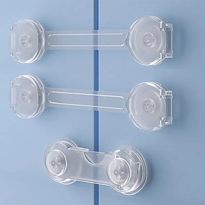 Durable Child Safety Cabinet Locks for Secure Baby Proofing - Pack of 5