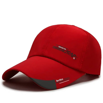 Lightweight Sports Cap with Breathable Fabric and Reflective Details for Outdoor Activities