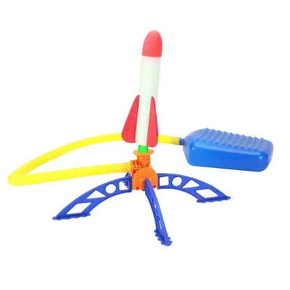 Outdoor Stomp Rocket Launcher Set for Kids, High-Flying Foam Rockets with Launch Pad, Promotes Physical Activity and STEM Learning, Safe and Fun Toy for Boys and Girls, Ideal for Backyard and Park Play