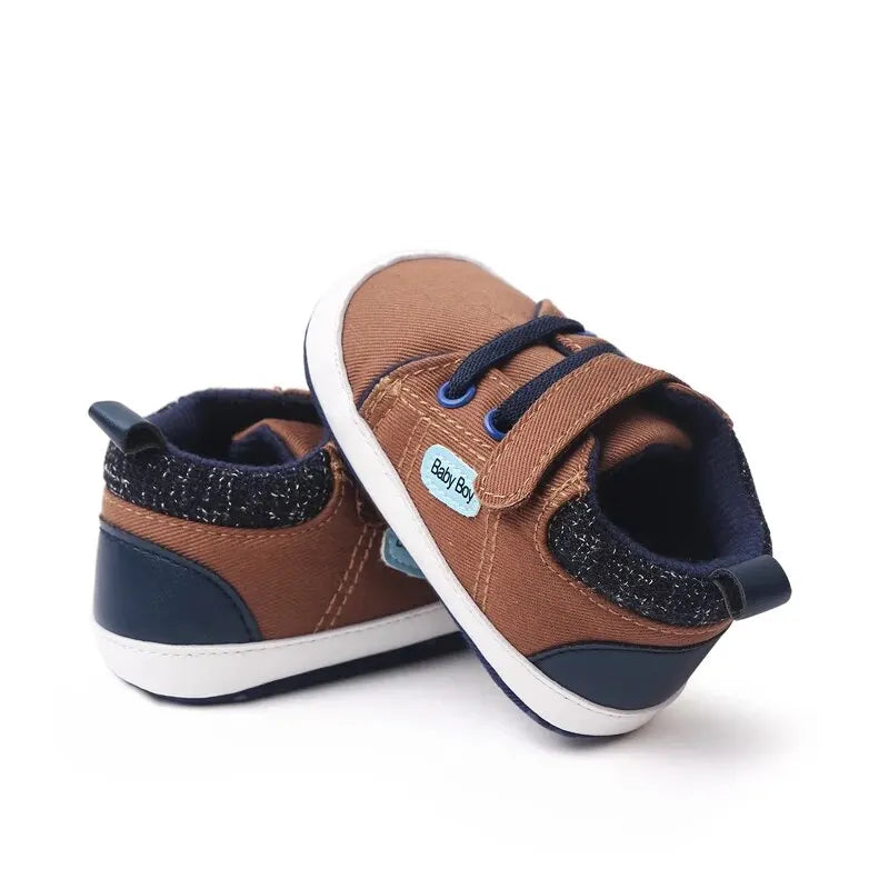 Adorable Baby Canvas Shoes with Soft Soles and Anti-Slip Design for Toddlers Learning to Walk