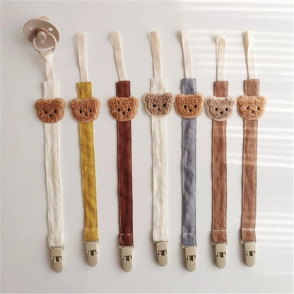 Adjustable Baby Pacifier Clips with Fun Patterns and Secure Attachment for Keeping Pacifiers Clean and Accessible