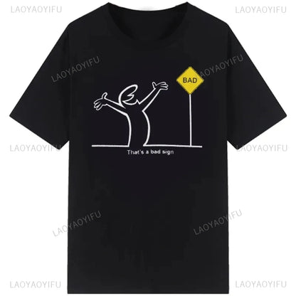 Men's Short Sleeve T-Shirt with Abstract Graphic Print and Minimalist Design for Casual and Streetwear Fashion