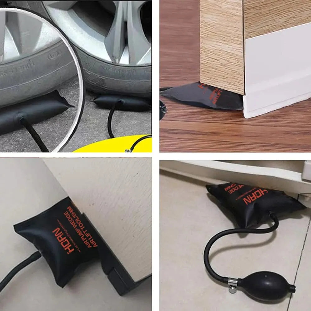 Inflatable Air Pump Wedge with Precision Control for Auto Repair, Door and Window Alignment, and Household Lifting Tasks