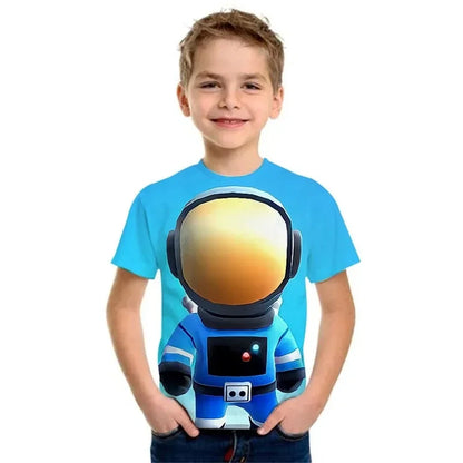 Stumble Guys Kids' T-Shirt with Colorful Cartoon Graphics – Fun and Comfortable Casual Wear for Boys and Girls