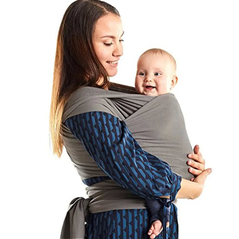 Soft and Breathable Baby Wrap Carrier with Ergonomic Design for Hands-Free Comfort and Secure Babywearing