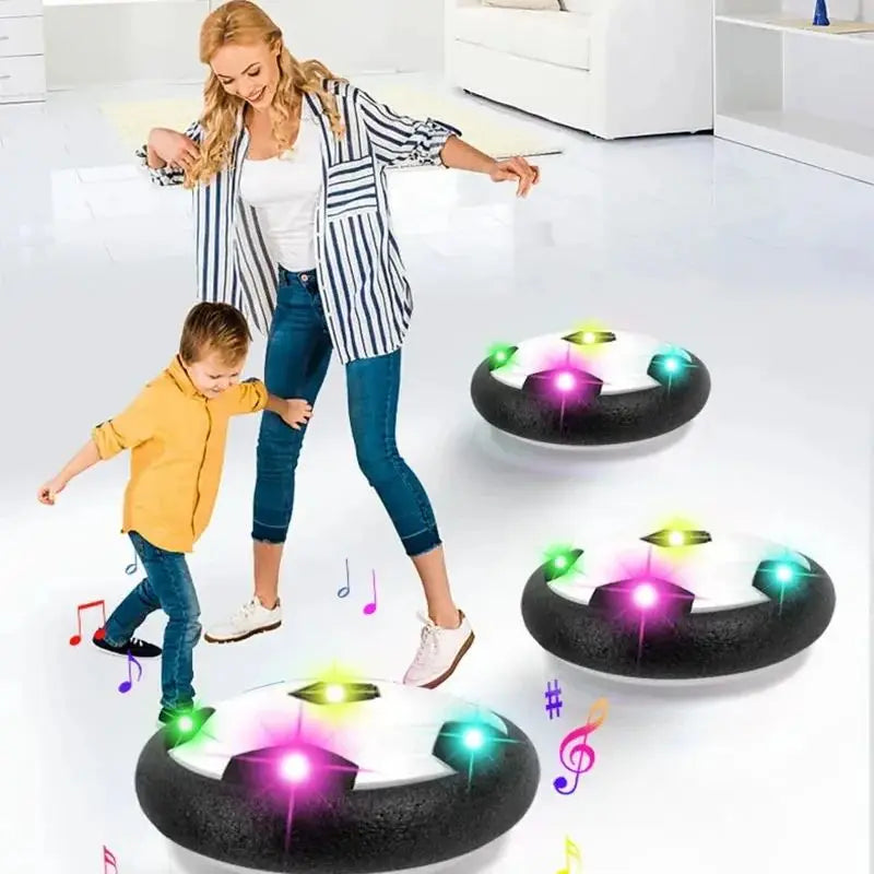 LED Hover Soccer Ball with Music for Indoor Play, Fun Physical Activity Toy for Kids and Adults