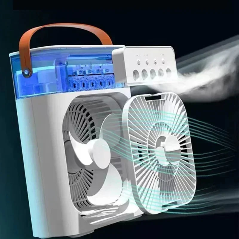 Portable Air Cooler with Built-in Fan, Humidifier, and LED Display, Ideal for Personal Cooling and Air Circulation