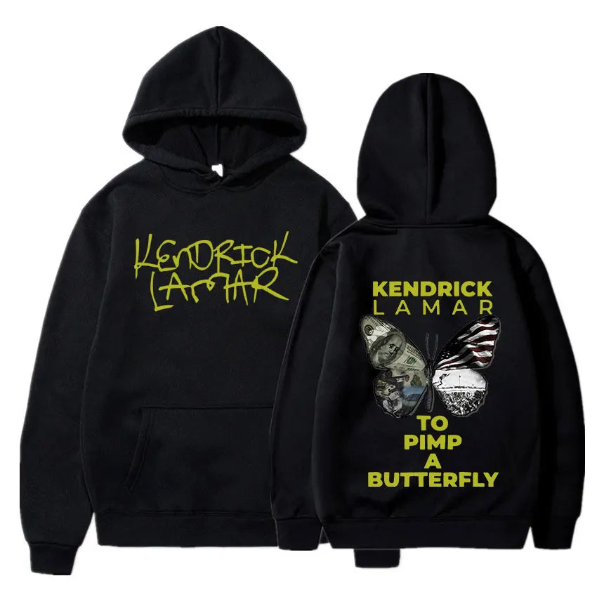 Men's Rapper "Kendrick Lamar Good Kid" Hoodie Men Hip Hop Music Album Graphic Pullover Hoodie