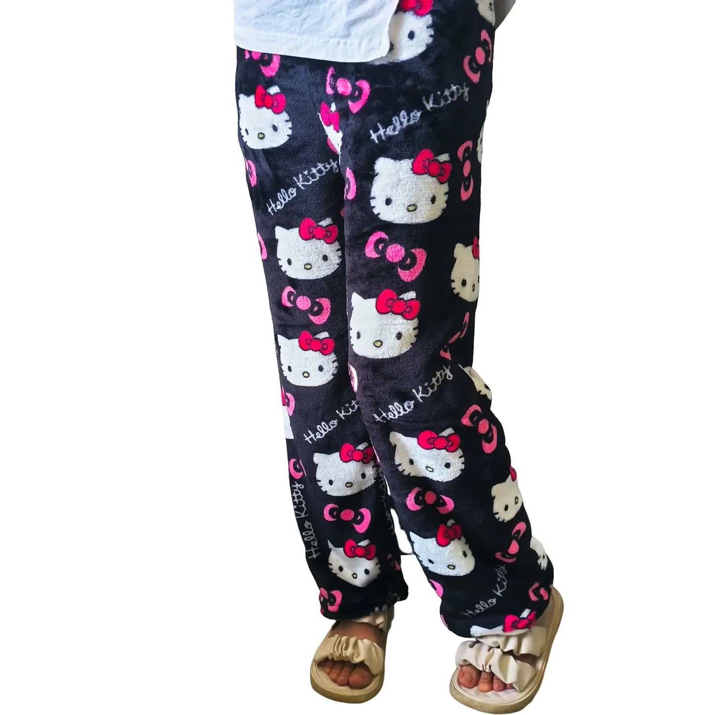 Comfy Hello Kitty Lounge Pants for Kids – Soft and Cozy with Adorable Cartoon Print