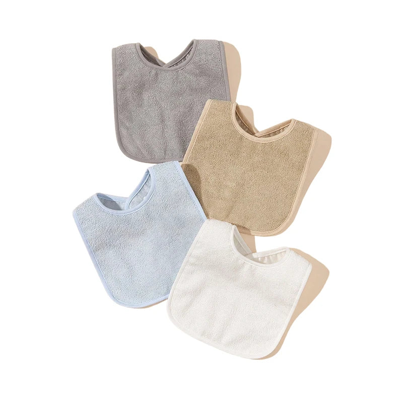 Soft and Absorbent Baby Bibs with Adjustable Closure for Comfortable and Mess-Free Feeding