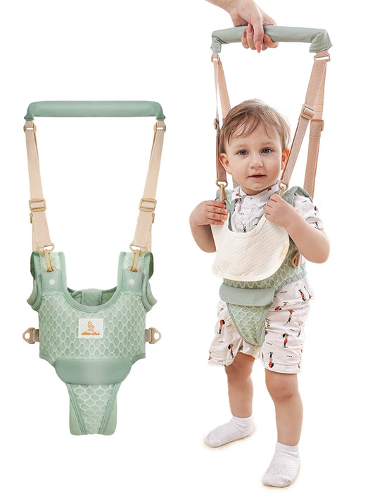 Adjustable Baby Walking Harness with Safety Handles for Toddlers, Comfortable and Breathable Infant Support Aid, Ideal for Assisting Babies Learning to Walk, Suitable for Ages 6-24 Months